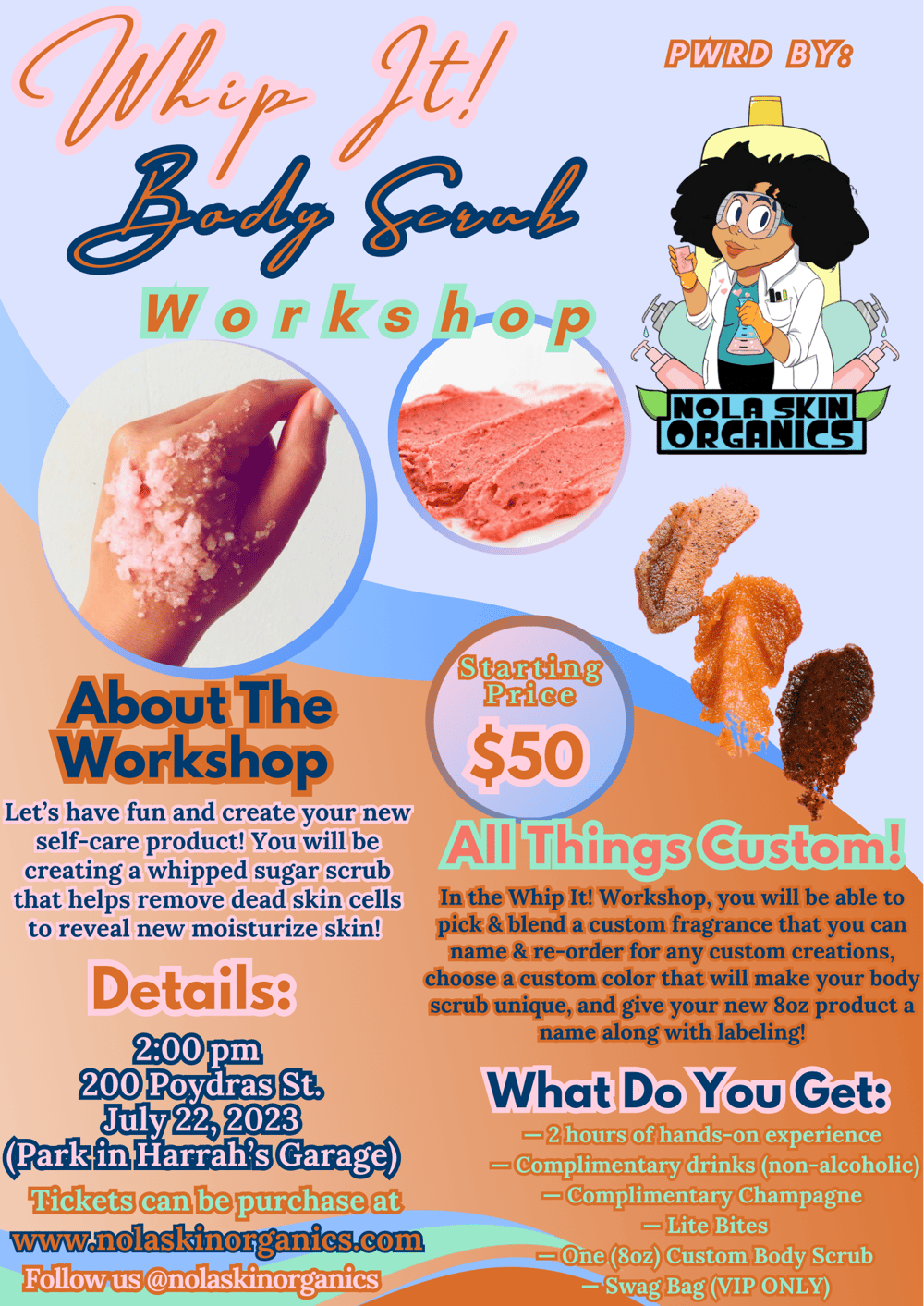Image of VIP ONLY!!! WHIP IT! BODY SCRUB WORKSHOP