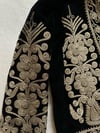 antique rare black Ottoman jacket with golden embroidery