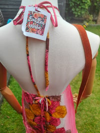 Image 4 of Havana Halter Dress- classic statement holiday piece- one size - PINK/CORAL