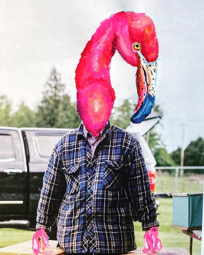 Flamingo Friday-Original Painting 