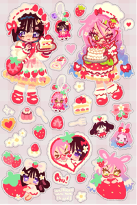 Image 2 of ❤️🍒 ALNST - J-fashion Transparent Sticker sheets