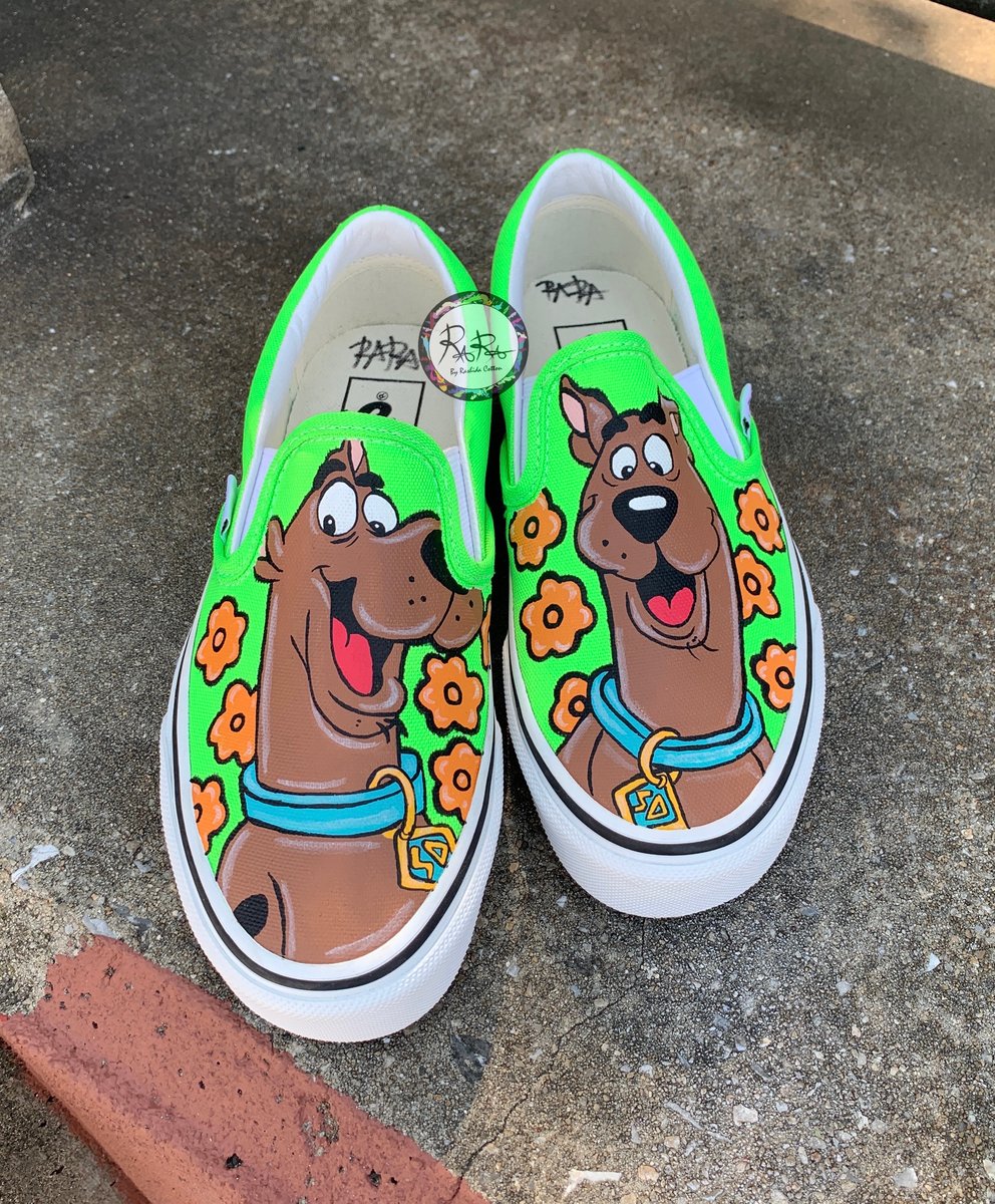 Painted Shoes Custom Scooby Doo Shoes Scooby Doo Where Are You
