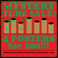 Mystery Tube (4 posters of our choice for $80) 