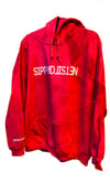 SIPPANDLISTEN VINTANGE LOGO HOODIE RED