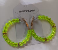 Lime Green 💚 Hoop Earrings 