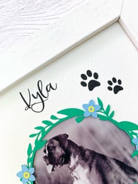Image 4 of Personalised Pet Memory Keepsake Photo Frame - Custom Pet Remembrance Frame