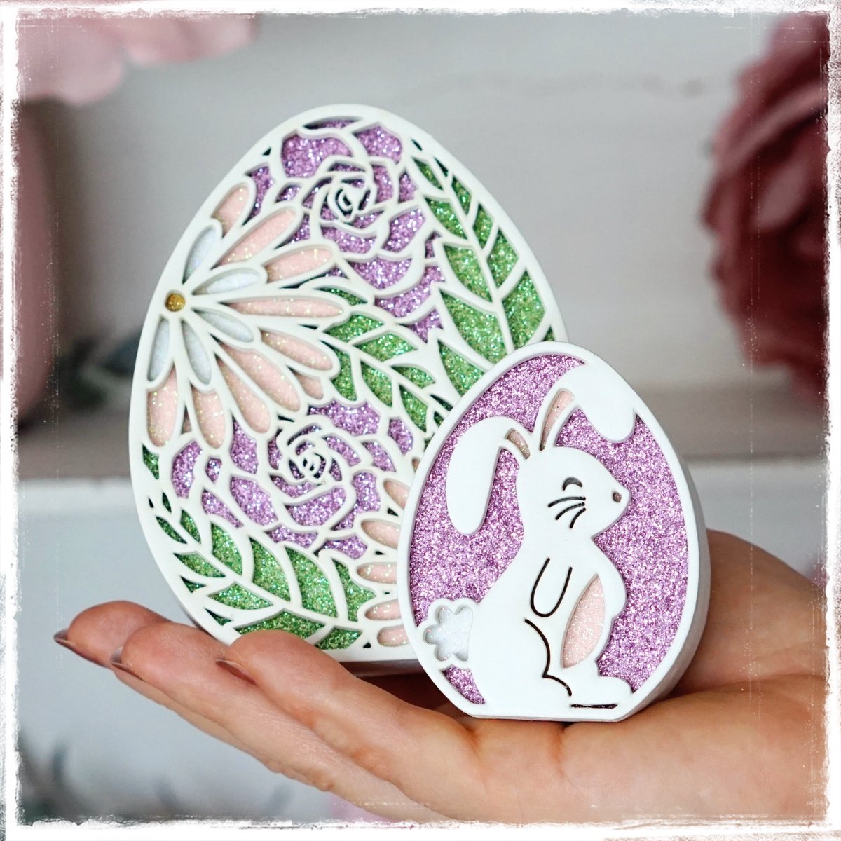 Image of PREORDER Floral Easter Egg Trio