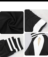 Image 2 of Black White Shoulder Jogget