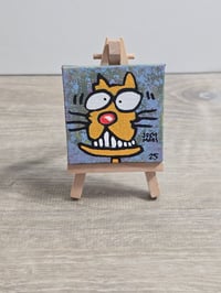 Image 2 of Spe 3 2.5x2.5 Inch Original Painting by Joey Mars 