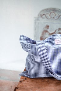 Image 4 of Tote bag [Vichy bleu foncé]