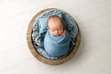 Cornflower Blue Newborn Bonnet & Wrap Photography Prop Set