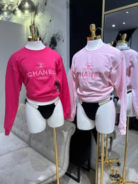 Image 4 of INSPIRED CC EMBROIDERED CREWNECK PINK/PINK