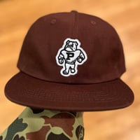 Image 2 of PARLAY Bulldog Cotton Hat ‘Brown’