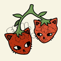 Image 4 of strawberry cats sticker