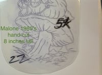 Image 2 of  By Rollo Vintage BIG Caterpillar Lewis Carroll Acetate Tattoo Stencil Malone