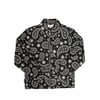 Oversized Tapestry Paisley Jacket (Jet Black)