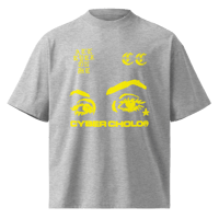 Image 2 of CYBER CHOLO 2000 organic oversized high neck t-shirt