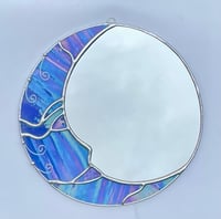 Image 3 of Stained Glass Moon Mirror