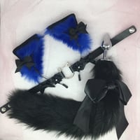 Image 1 of Black / blue kitten set 