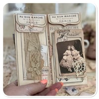 Image 3 of vintage french lace samples snippet booklet