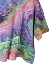 Image 8 of XL Crop Tee in Muted Euphoria Geode Dye