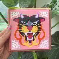 Black Panther Painted Square
