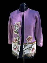 Image 1 of Small Purple Pendleton Cardigan