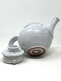 Image 5 of Small White Organic Glaze Tea Pot