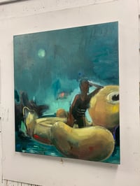 Image 4 of Painting / maleri / "Et øjeblik II" / 60x70 cm