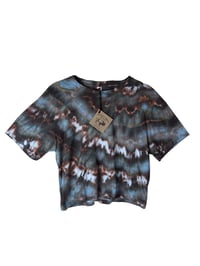 Image 2 of S Crop Tee in Ember Ice Dye #3