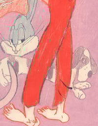 Image 3 of Purple Petal Pretty Snake - Print