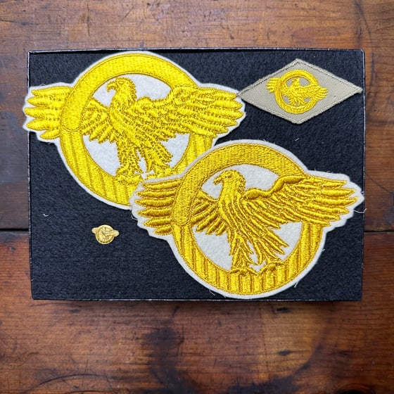 Image of “Ruptured Duck” WWII Era Baseball Uniform Patches