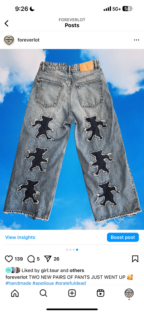 Image of custom pants for Ashley