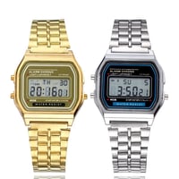 Image 1 of New Digital Watches for Men Sports Waterproof Bracelet Clock Gold Electronice LED Wristwatch Women C
