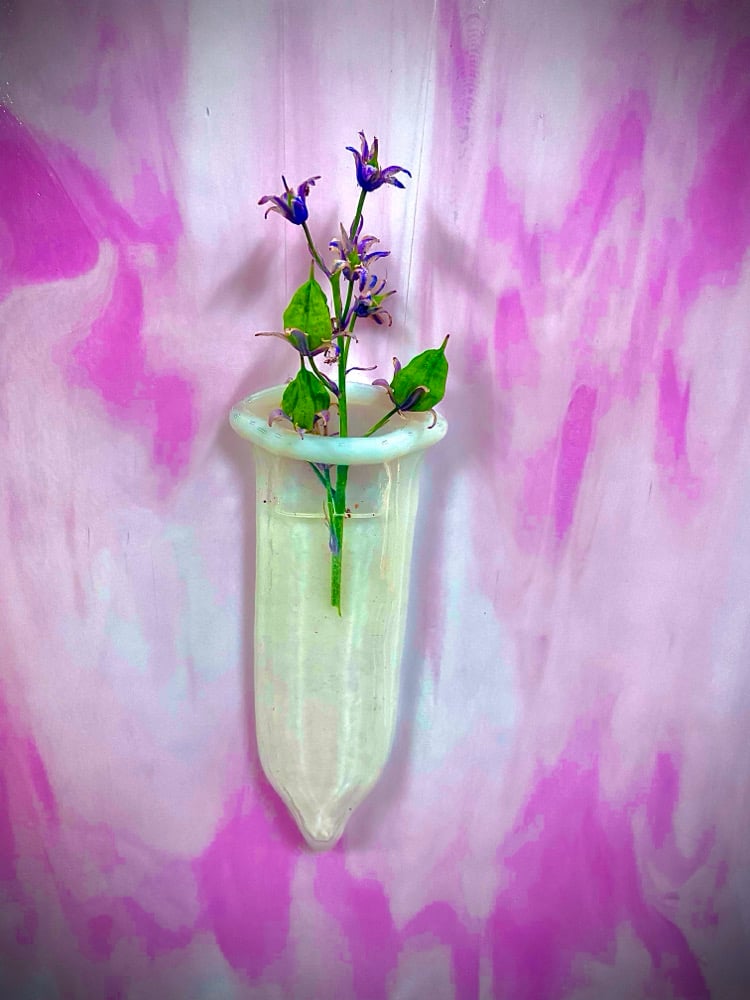 Image of 2-pack glass condom pocket vases