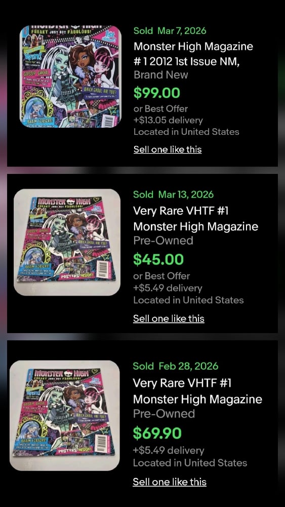 Image of Monster High Magazines