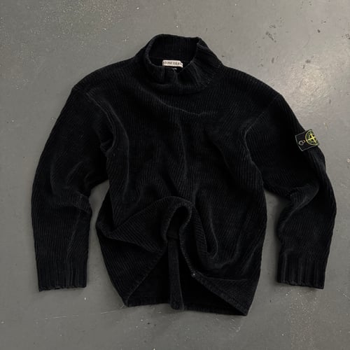 Image of AW 1998 Stone Island Chenille Knitted Sweatshirt, size large
