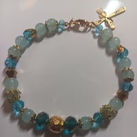 Image 1 of Light Blue Bracelet  (8 to 81/2 wrist)