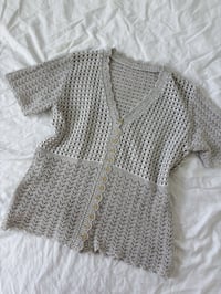 Image 3 of Vintage crochet top // L