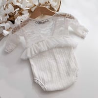 Image 1 of Sitter girla bodysuit - Lara | white | 9-12 months