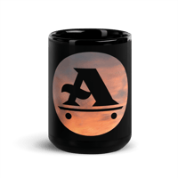 Image 1 of Sunrise Black Glossy Mug