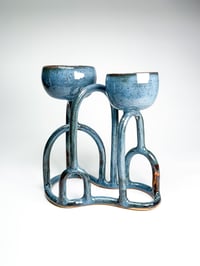 Image 1 of Speckled Blue Arches - Double Planter