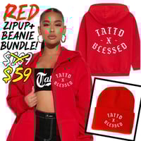 40% off!!! The red Tattd&Blessed hoodie + beanie bundle!!! ❤️❤️