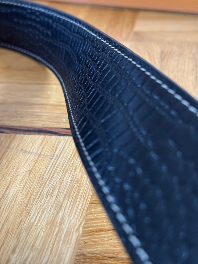 Ceinture Trophée Crocodile et Orange 