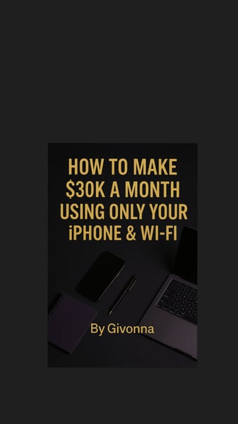 Image of HOW TO MAKE 30k A MONTH USING YOUR  IPHONE & WIFI