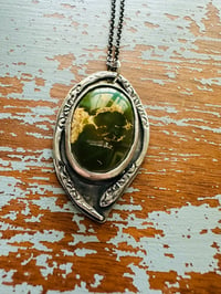 Image 5 of Stone Mountain turquoise pendant necklace