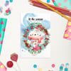 Standard Postcard Winter/Christmas Art Gift Card