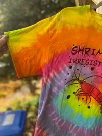 Image 2 of LARGE Shrimply Irresistible Tie Dye Shirt C22