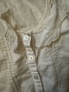70s linen and lace camisole  
