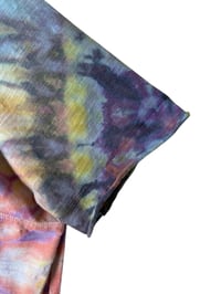 Image 8 of ♻️ UPCYCLED Free Size Knit Oversized Top in Summer Spiral Ice Dye